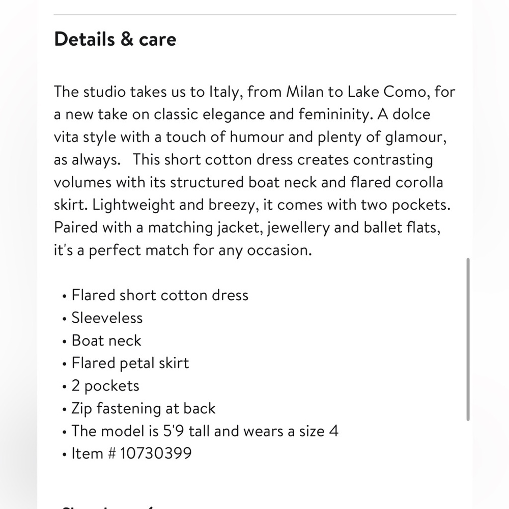 maje Mini flared cotton dress - Picture 9 of 9